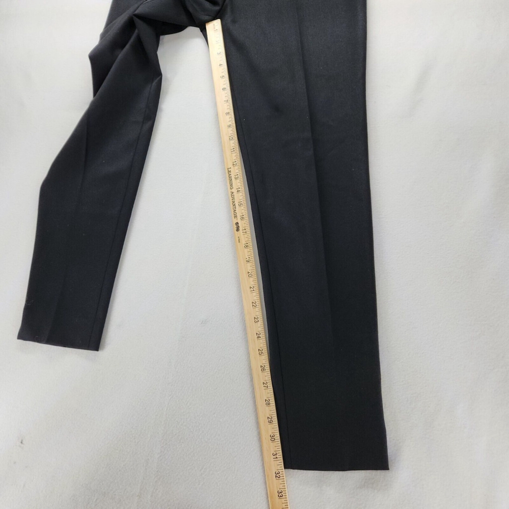Maria Luisa Biella Collezioni Women Luxury Pants 46 Wool Black Italy US 10 - Picture 6 of 12
